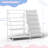 Aulika 32'' Metal Kids Bookshelf Large Storage Bookcase 4-Tier Book Sling Shelf-1089632958