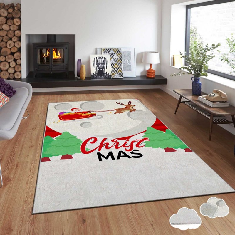 Luxurious Velvet Carpet, 3.3 x 5.9 Feet, 100% Polyester, 740 g/m² | Non-Slip Dot Underside, Laminated Sponge for Comfort | Digital Printing, Easy to Clean, Machine Washable at 86°F | Perfect for Living Room & Bedroom