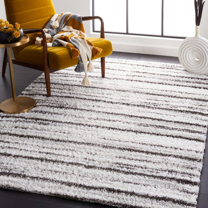 Tapis rayé Omaury Performance, Rectangle 9 pi x 12 pi