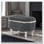 Banc de rangement avec repose-pieds en tissu-893364607