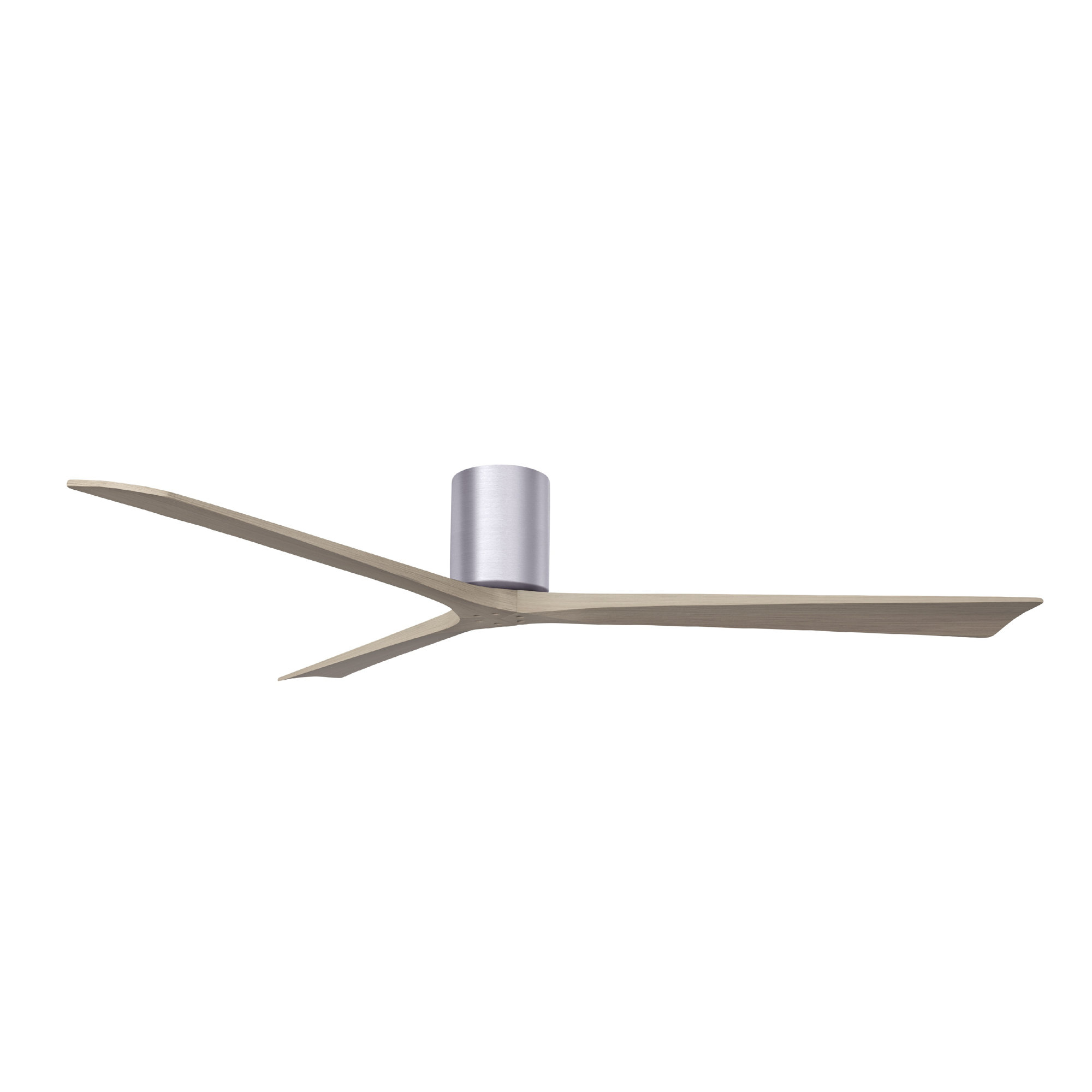 Olivier 3 Blade Ceiling Fan, Brushed Nickel, Gray Ash Tone, 72"