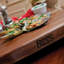 Planche en noyer grain 1,5 "avec pieds en acier inoxydable Gift-243497610-243497717