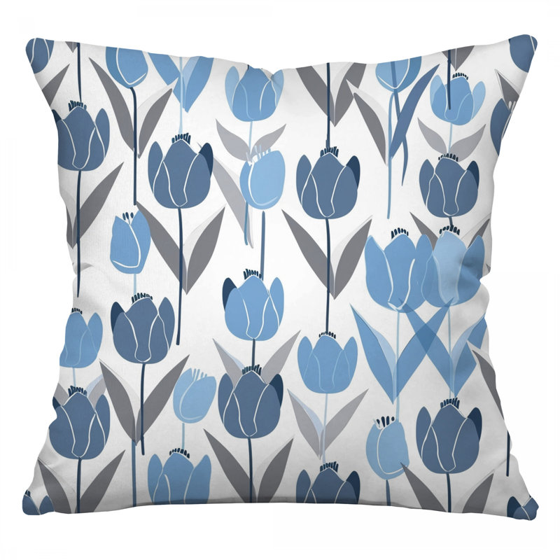 Coussin Tulip, Carré 18 po