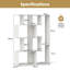 Open-Back Geometric Bookshelf Home 6-Cube Large Bookcase-1134490002