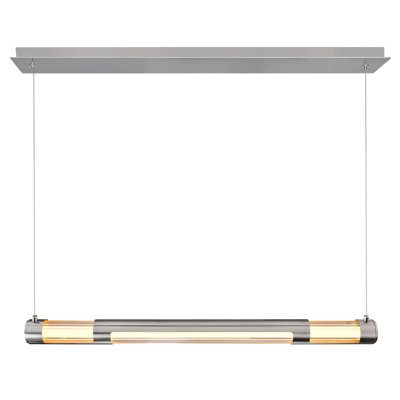 Lustre linéaire intégré 36 pouces à DEL - Luminaire suspendu moderne pour îlot de cuisine ou salle à manger