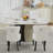 PU Leather Dining Chairs with Pull Ring-1047791400