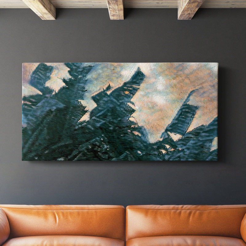 Cabana View Monet II - Toile tendue avec châssis - Prêt à accrocher, H 16 po x l 32 po