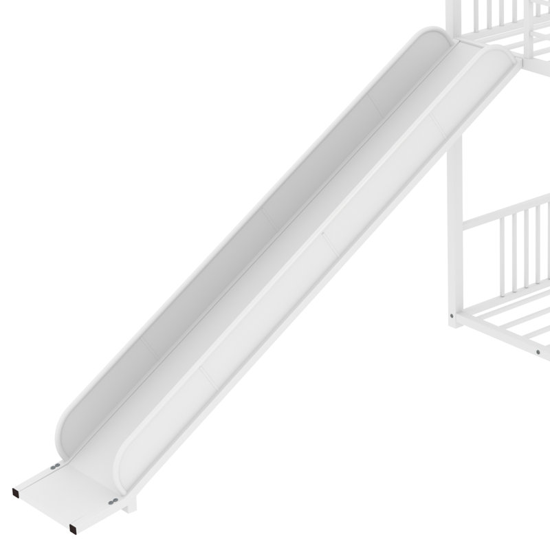 Abryanna Kids Twin Over Twin Bunk Bed, White