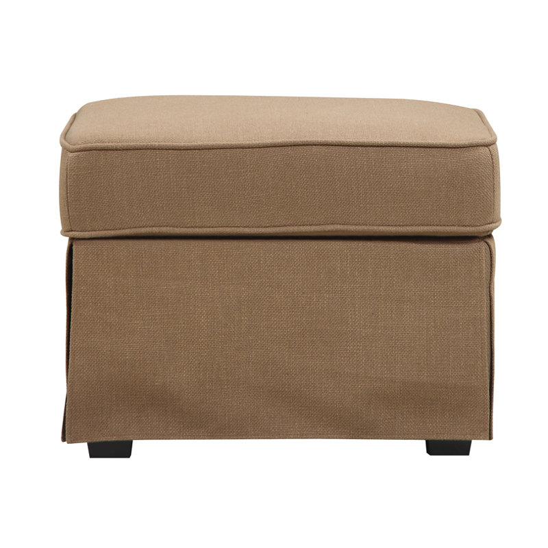 Smith Upholstered Ottoman, Greenwich Pecan