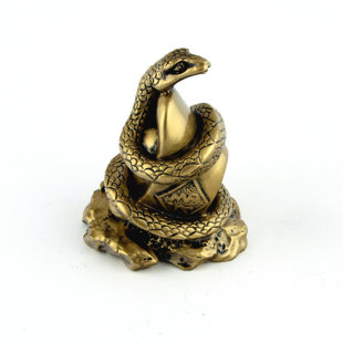 Gold Cobra Deco Object M, OROA Snake