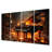 Orange Black Fire Piano Tools Music Entertainment Wall Decor on Metal