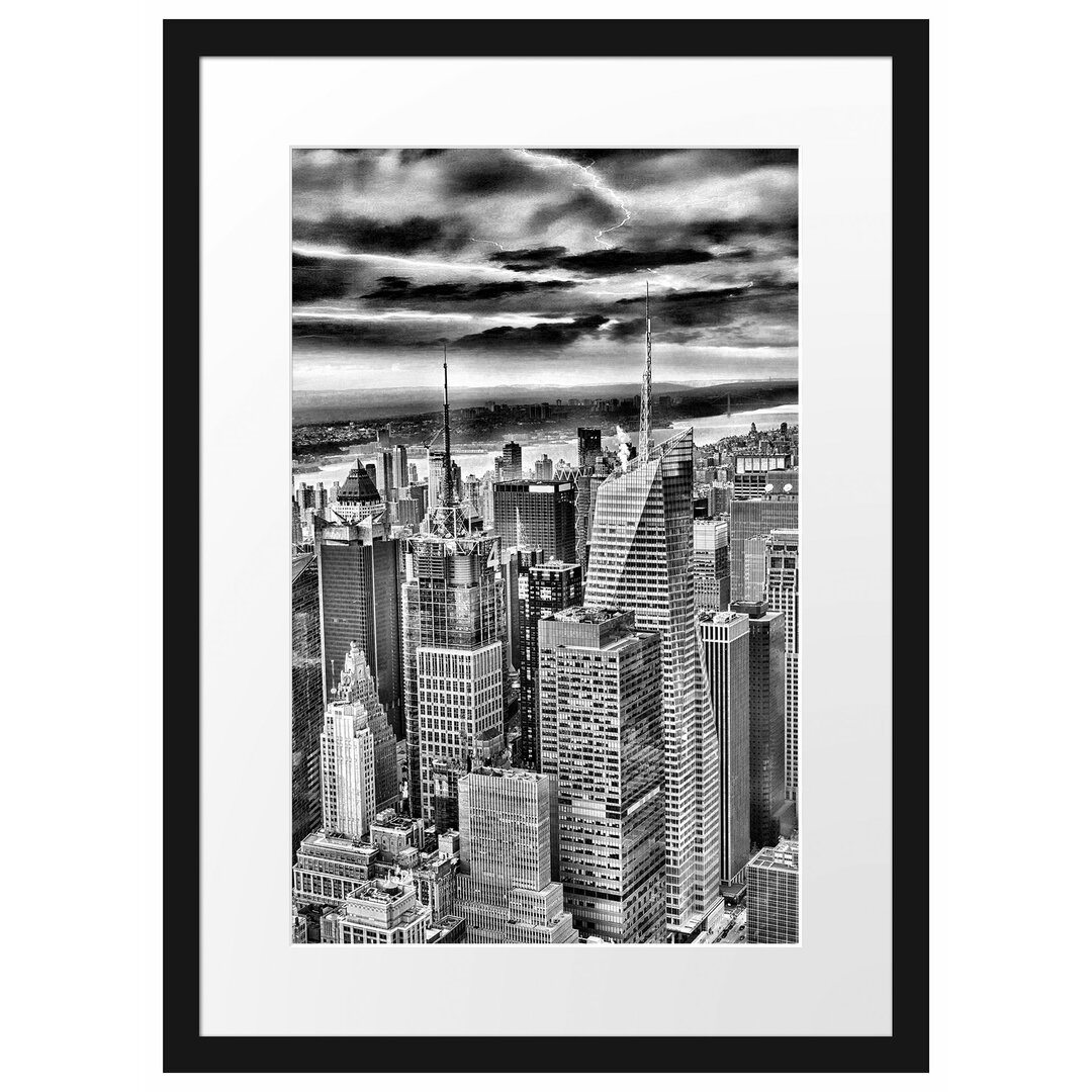 Gerahmtes Poster Skyline New York