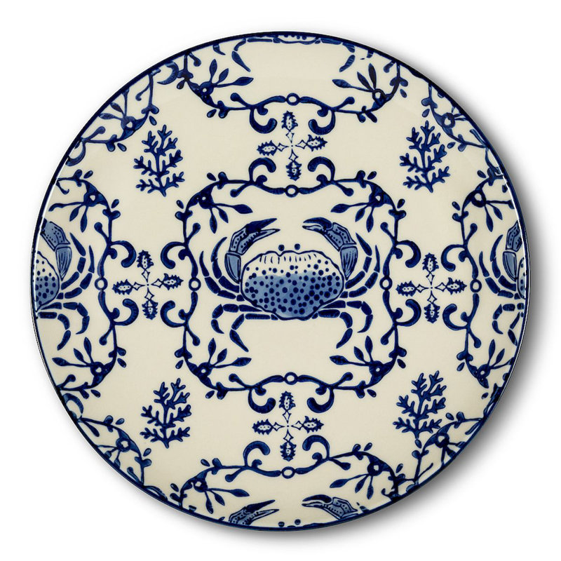 Assiette à dessert 8 "Barbury Crab Stamp