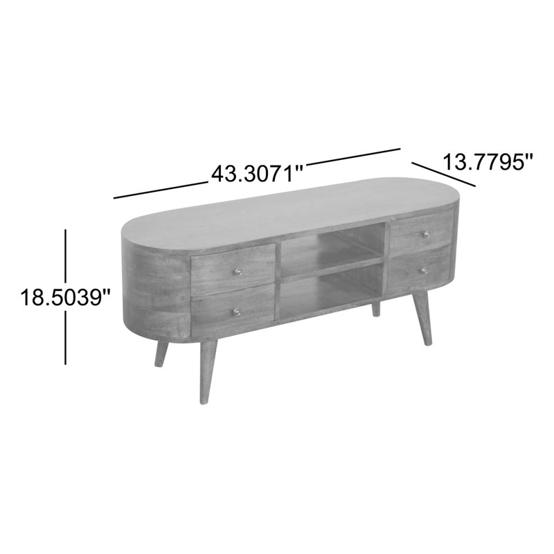 Crédence de rangement en bois massif Arisela