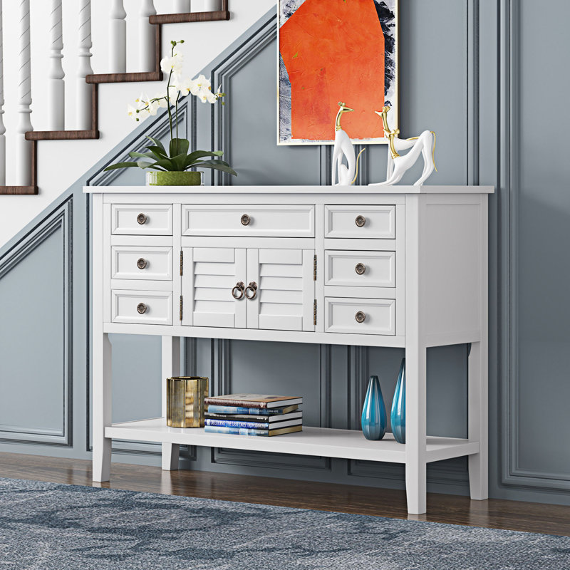 Armoire d'appoint 2 portes Dente, Blanc