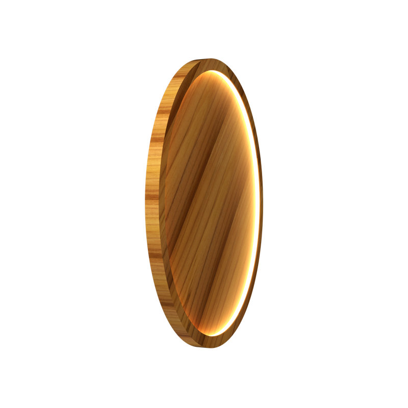 Plafonnier encastré 1 lumière DEL Naiá, H 2,54 po x l 25,16 po x P 25,16 po, Teck