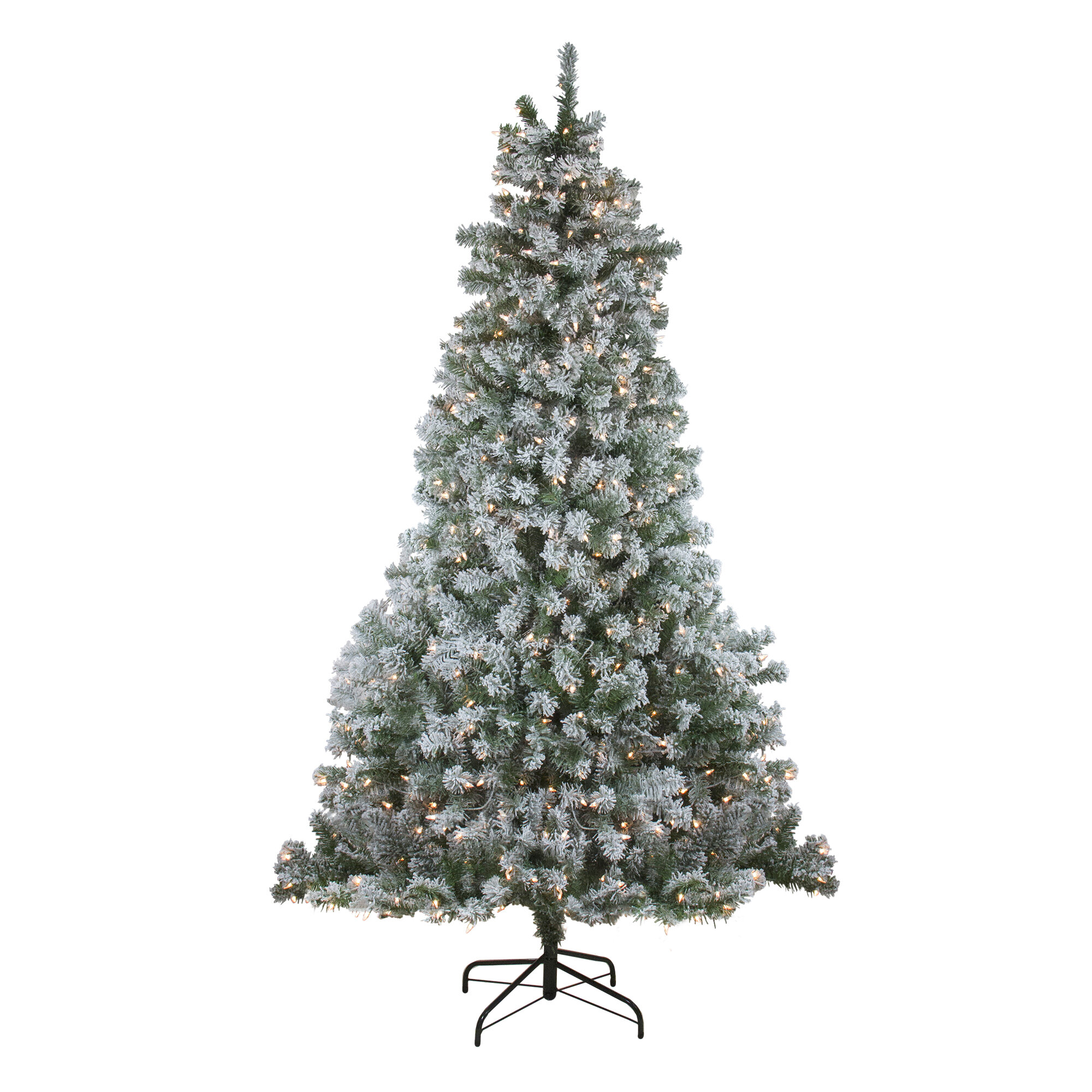 Northlight Seasonal Pre-Lit Pine Artificial Christmas Tree - Clear ...