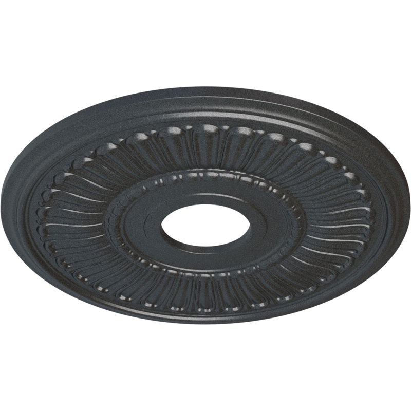 Médaillon de plafond H 16 po x l 16 po x P 0,75 po Melonie, Étain