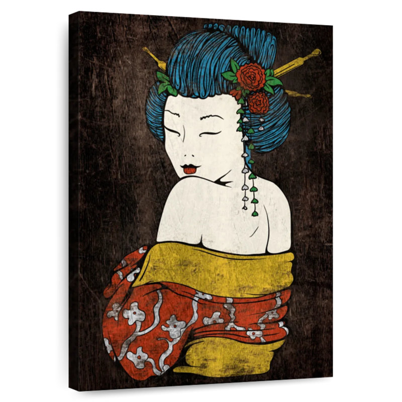 Leisha Seductive Geisha, 51" H x 34" W