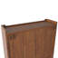 Armoire murale rétro à deux portes avec rangement à trois niveaux et porte-serviettes