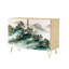 Buffet Buffet avec rangement Serene Mountain Forest avec 2 portes pour le salon et la cuisine
