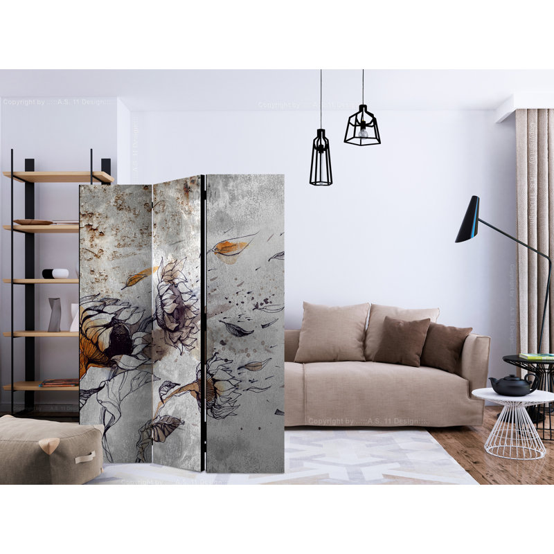 135cm W x 172cm H 3 - Panel Wood Folding Room Divider