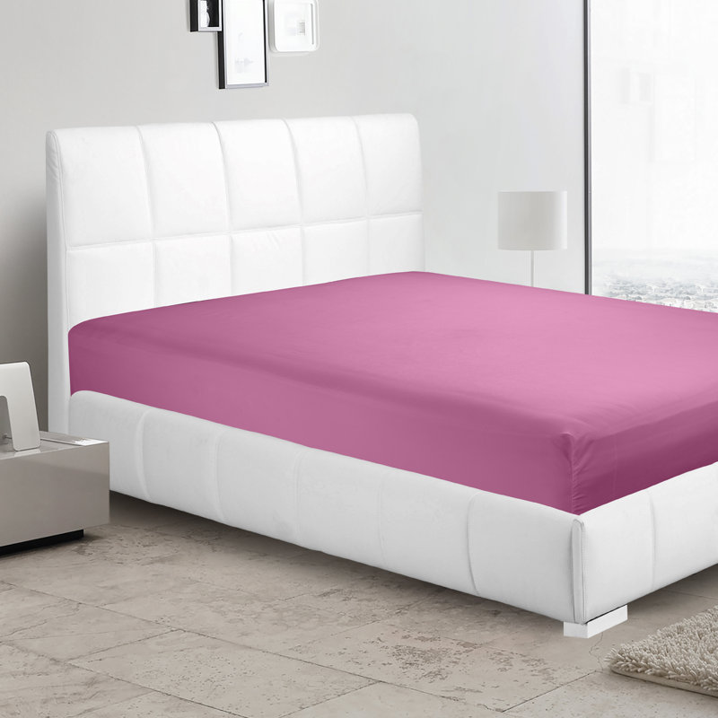 Drap-housse simple de couleur unie Premier., Magenta, Simple