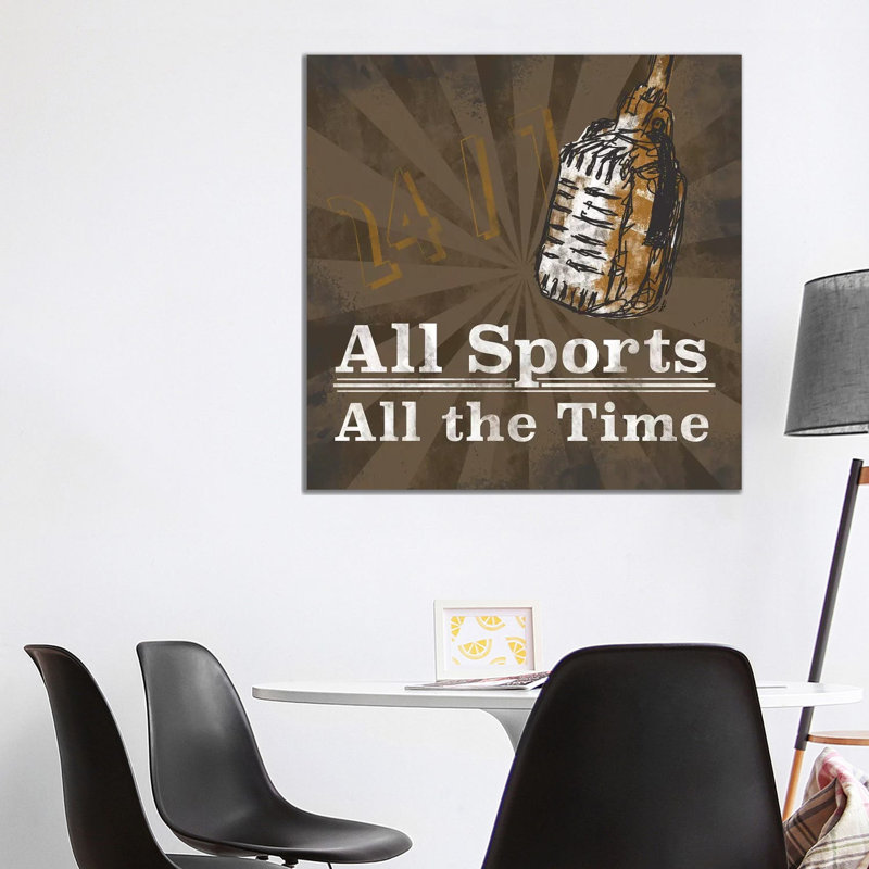 Sports Talk II by Tara Reed - Wrapped Canvas Gallery-Wrapped Canvas Giclée, 93.98 cm H x 93.98 cm W x 3.175 cm D