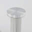 Mischa Round Glass Top Dining Table with Stainless Steel Base