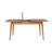 Extendable Dining Table & Chairs Set (4 Pieces), Atlantic Pine & Grey, Table: 50.8 x 29.5 x 31.5 inches, Open Size: 64.2 x 29.5 x 31.5 inches | 100% Melamine Coated Particle Board, Chairs: 18.5 x 35.4 x 17.7 inches, Velvet Fabric, Scandinavian Design