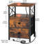40cm W Metal Bedside Table