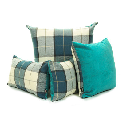 Chaisson Plaid Rectangular Cushion