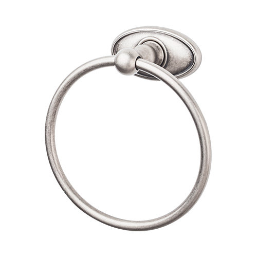 Edwardian Bath  Towel Ring, Antique Pewter