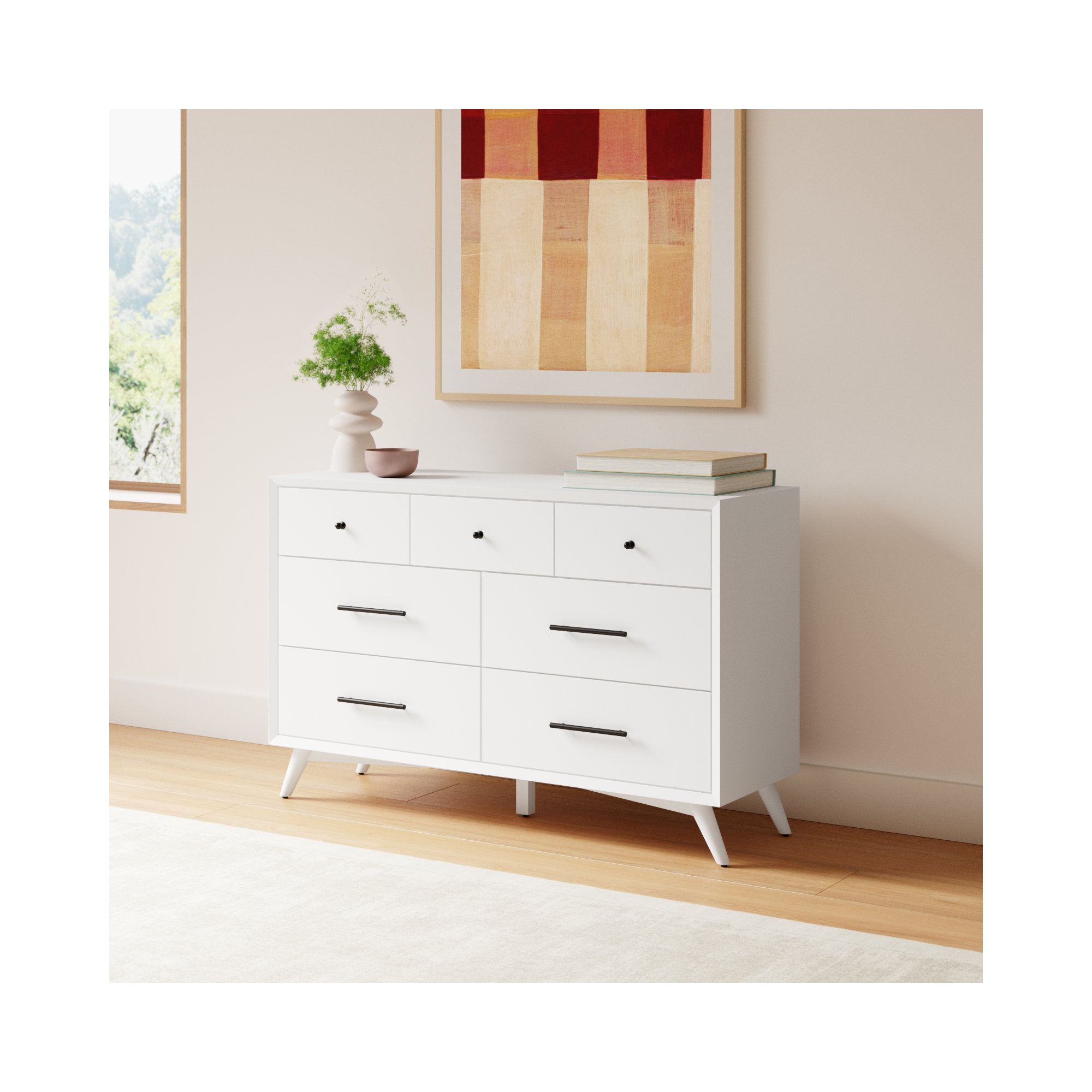 Williams 7-Drawer Dresser, White
