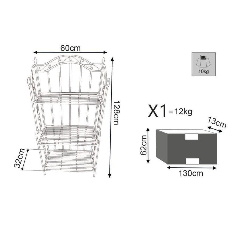 Fazeley 60cm W Steel Shelving Unit