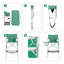 Chaise de réalisateur pliante avec coussin Myianna-1134049323