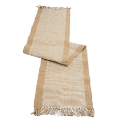 Chemin de table en jute tissé L 79,5 po