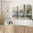 Nature " Gilt Landscape I " 3 - Pieces-98864270