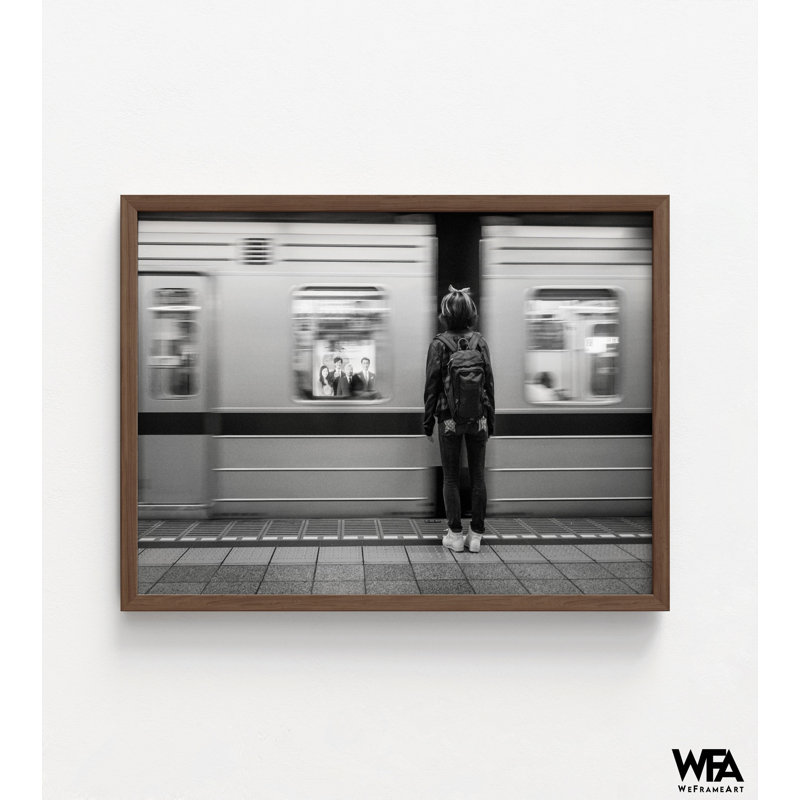 Art mural surdimensionné photo Subway, cadeau de pendaison de crémaillère photographie de ville, art mural imprimable Subway Art