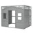 House Loft Bed With Ladder-605960703-605960698