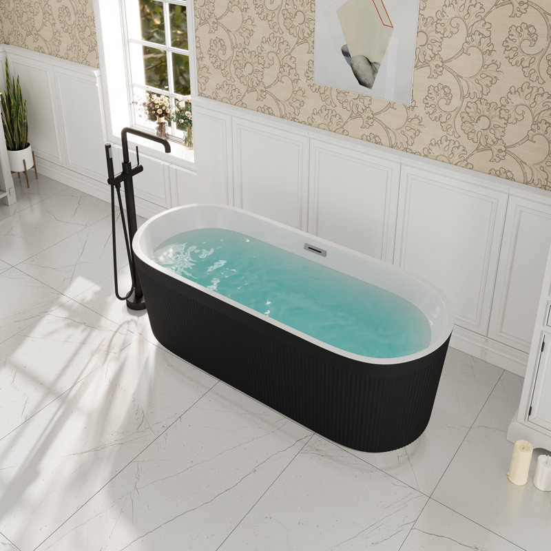 Baignoire de trempage autoportante en acrylique 67 po x 31 po Sedona