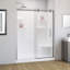 Ensemble de douche rectangulaire L 76 po x l 60 po x H 32 po Carlyn avec siège et tablettes intégrés-102146451-102146453