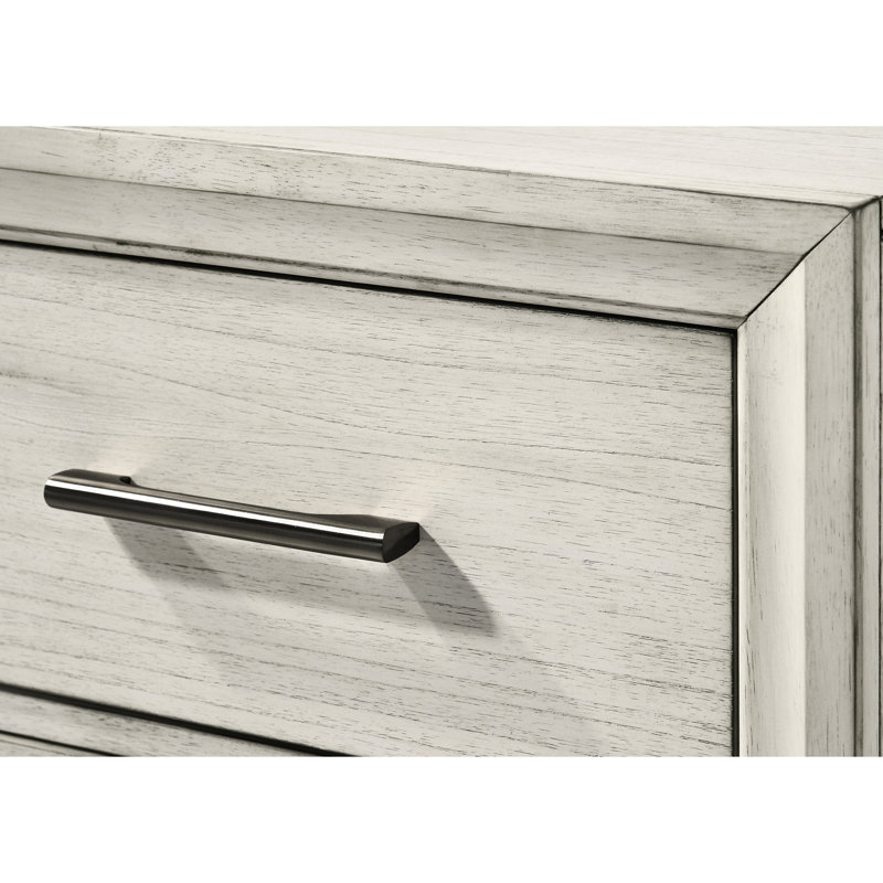 Table de chevet moderne en bois massif deux - Décoration de chambre à coucher avec deux tiroirs
