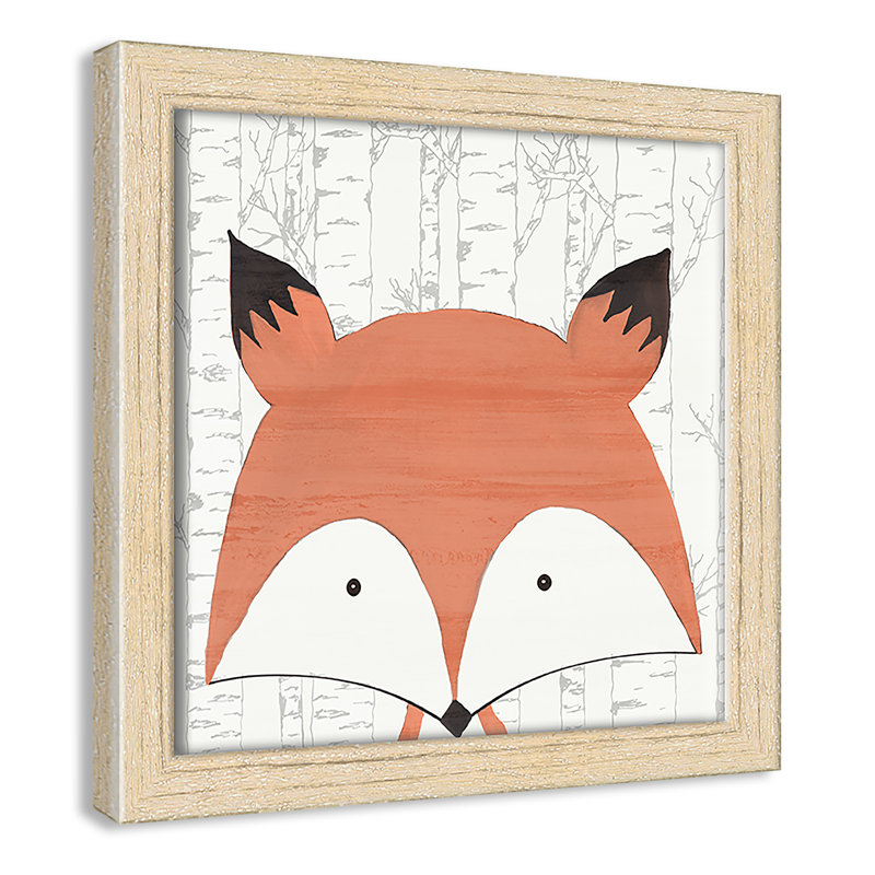 Art encadré juvénile, 8" H x 8" W x 1.18" D, Cadre boîte beige