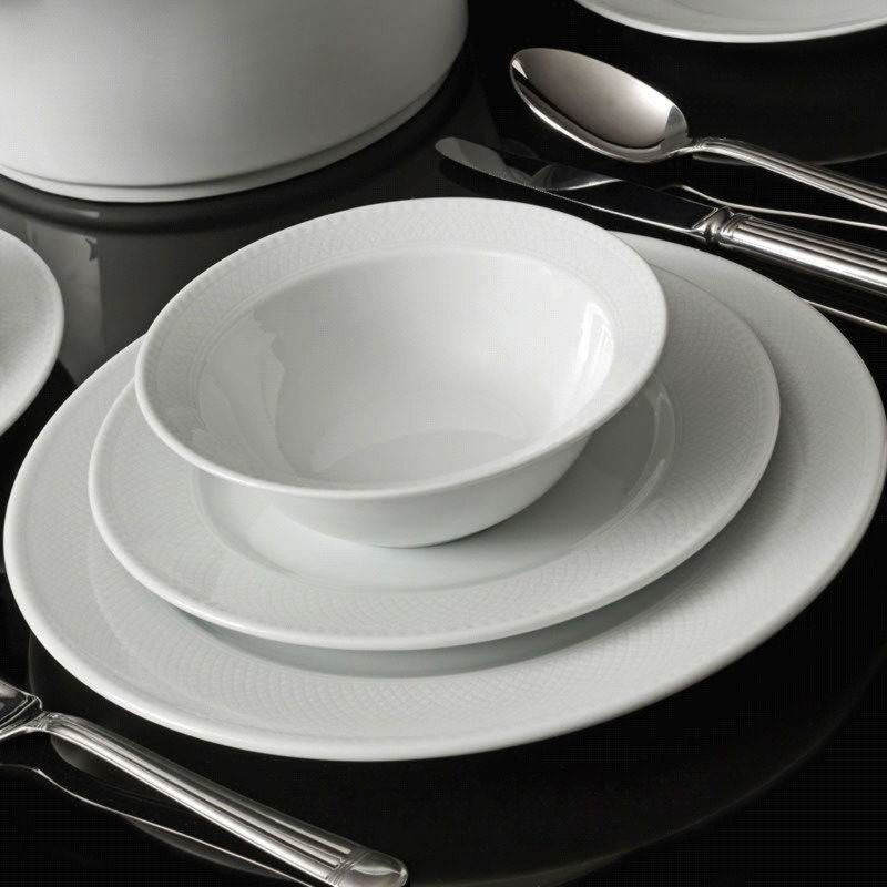 Mindy Piece Porcelain China Dinnerware Set - Service for 12