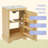 20" W Bathroom Vanity With Sink, Bathroom Storage Cabinet With Soft Closing Door, Storage Rack And Adjustable Shelve, Natural Wood