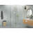 Halo 57 in. x 38 in. x 78 in. 90-degree Fully Frameless Glass Hinged Shower Enclosure-91035537