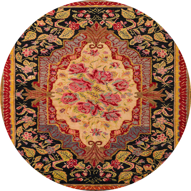 Tapis abstrait et moderne 5242, Rond 6 pi