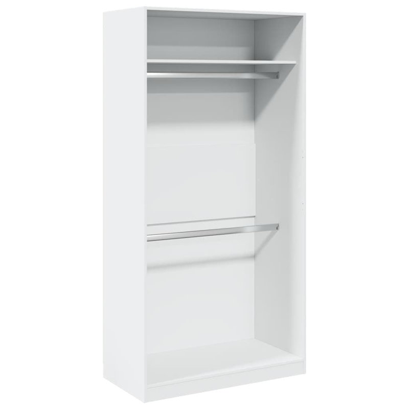 Artressia Manufactured Wood Wardrobe, 100 x 50 x 200 cm, White