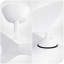 Ventilateur de plafond de 38 pouces sans lumière, ventilateur de plafond intérieur moderne avec télécommande pour moteur de chambre à coucher, salon